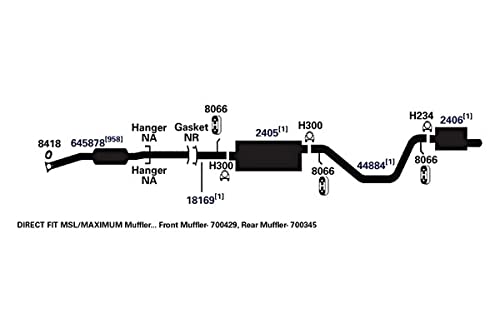 AP Exhaust Products 700345 Exhaust Muffler