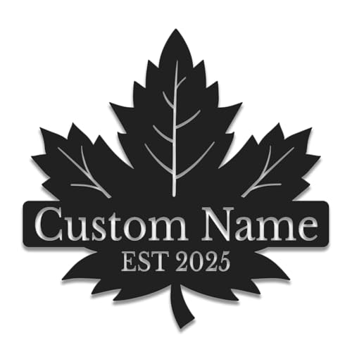 Personalized memorial maple leaf Brass Plaque. | Funeral gifts ...