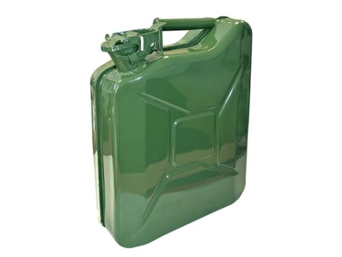Faithfull FAIAUJERRY10 10 Litre Metal Jerry Can UN App, GS TUV Certified - Green
