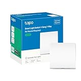 Tapo S210 - Interruptor Inteligente Wi-Fi para Luz, Control por App y Voz Alexa/Google, Programable, Modo Ausente, Sin Cable Neutro, Batería Reemplazable, Instalación Fácil Hogar Conectado