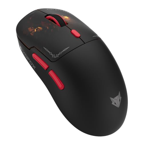 Image of EvoFox Phantom Air Wireless Gaming Mouse Tri-Mode Rechargeable, 12,800 DPI, 1000Hz Polling Rate, Ultra-Lightweight 69g Design, RGB Lighting, 6 Programmable Buttons, Software Support