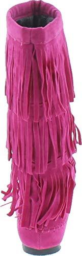 Womens 3 Layer Fringe Fashion Boots4