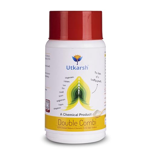 Image of Utkarsh Double Combi - EDTA Chelated Mix - Calcium, Magnesium, Iron, Zinc, Boron, Copper, Manganese, Molybdenum, Cobalt(100% Water Soluble Chemical for Foliar Spray) (500 gm; Pack of 1)