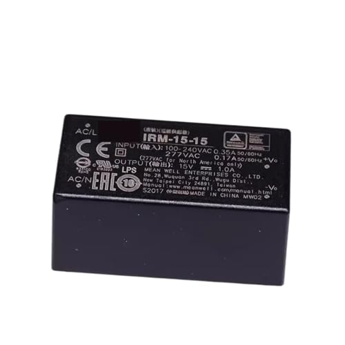 IRM-15-24 15.12W AC-DC PCB-Mount Convertisseur Miniature Alimentation Découpée IRM-15 24V