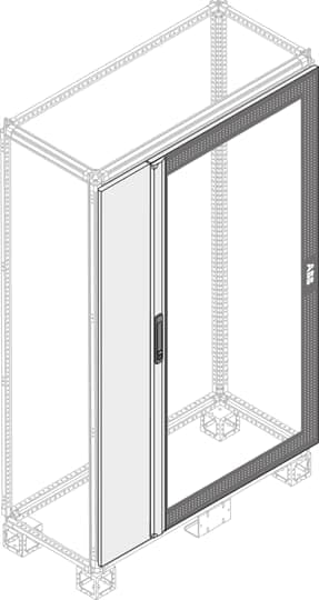 Porte aveugle solapada iP40/41 abb-entrelec pour l'intégration en local technique