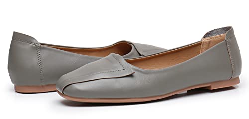 Venuscelia Women's Plain Dance Flats Shoe (7 M Us,Grey) #TOP5