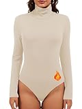 Caratteristiche: body da donna elegante e caldo a maniche lunghe, scollo alto, tinta unita, fodera in caldo pile e vestibilità aderente, che mette in risalto perfettamente le vostre curve e femminilità. Design con bottone sul cavallo per indossarlo e toglierlo facilmente.