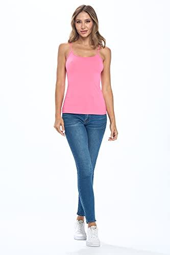 Image of Natural Uniforms Women's Camisole Tank Top-Breathable Cotton Stretch