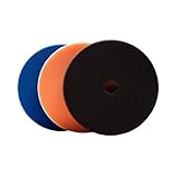Lake Country 3.5" HDO Foam Polishing Pad Kit (3-Pack) – Premium Heavy Duty Orbital Polishing Pads for Painted Surfaces – Fits 3" Backing Plate
