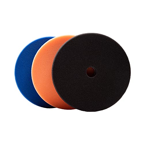 Lake Country 3.5" HDO Foam Polishing Pad Kit (3-Pack) – Premium Heavy Duty Orbital Polishing Pads for Painted Surfaces – Fits 3" Backing Plate by Lake Country - Used condition - US$24.02