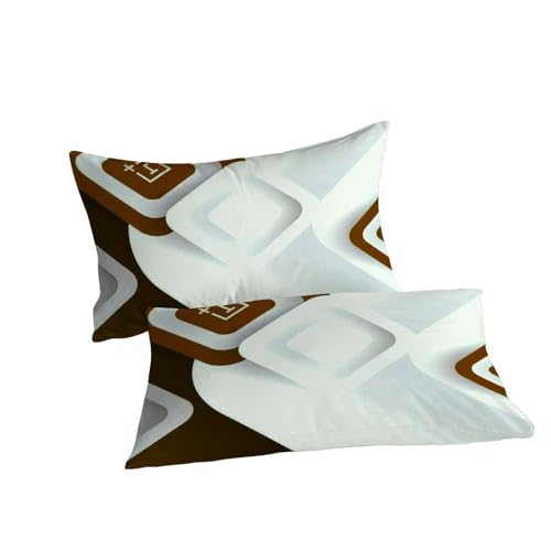 Parure de lit 3D moderne luxe 200x200cm avec 2 taies