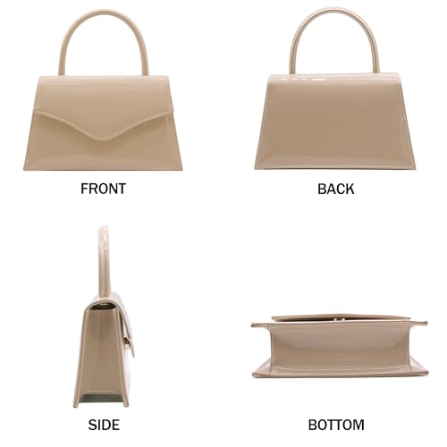 Image of Women's Evening Bag Bridal Party Clutch Purses Cocktail Prom Handbags with Patent Leather