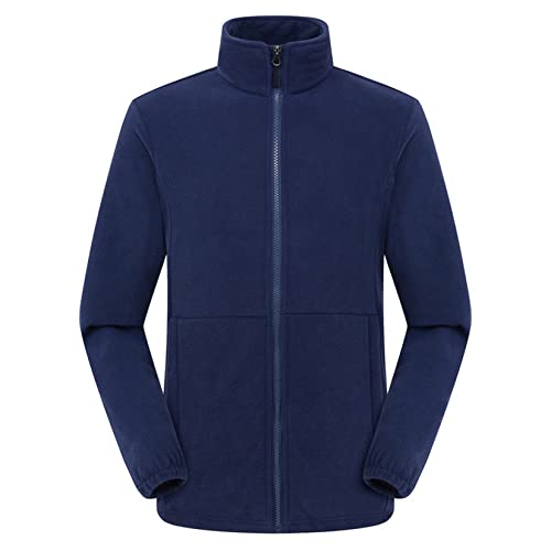 Fleece para hombre de estilo sudaderas con cremallera completa y cálida