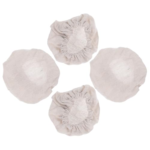 TOGEVAL 4 piezas Tapa para Frascos de Fermentación para Masa de Pan Accesorio de Cocina Seguro y Reutilizable para Fermentación Artesanal