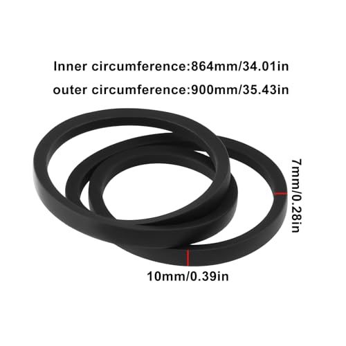 EMSea Keilriemen E03984 G07857003 900x10mm Kompatibel mit AS Motor AS 26 AS 21/65/73 4T