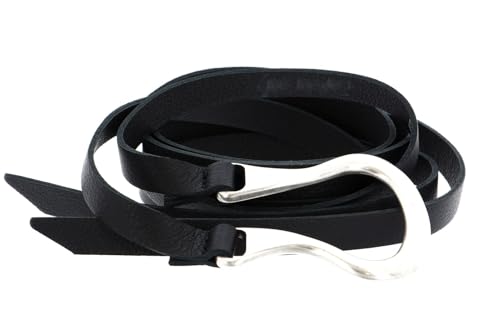 Ceinture cuir Vanzetti 24mm W85 noire pour ajuster vos pantalons sans comprimer la taille