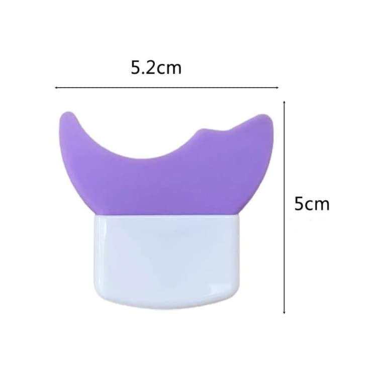 HLLMX 2 PCS Mascara Eyelash Shield Applicator Guard Tool Multifunctional Eye Makeup Aid Shadow Pad Auxiliary Guard Eyelash Applicator Tool Lazy Quick Eye Makeup Tool for Women Girl(Purple)