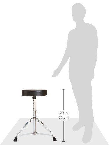 image for Rockville RDS30 Deluxe Thick Padded Foldable Drum Throne Stool Adjusta