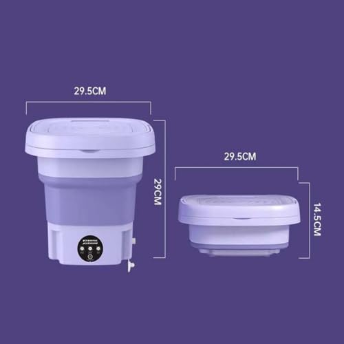 Máquina de lavar portátil, mini lavadora de alta capacidade de 8L com 3 modos de limpeza profunda la