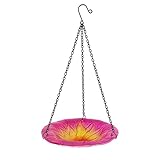 Vogeltränke – Schale in Blumenform für den Außenbereich, Naturbeobachtung, dekoratives Becken für Gartenattraktion, Garten-Akzent für Terrassenrasen, Keramik-Finish, Balkon oder Hoflandschaftsbau