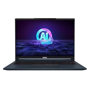 MSI Stealth 16 AI Studio A1VFG-045XES Gaming-laptop, 16 inch, 16:10 QHD+ 240 Hz (Intel Core Ultra 7 155H, 16 GB RAM, 1 TB SSD, RTX 4060-8 GB, Free Dos) Star Blue, Spaans QWERTY-toetsenbord