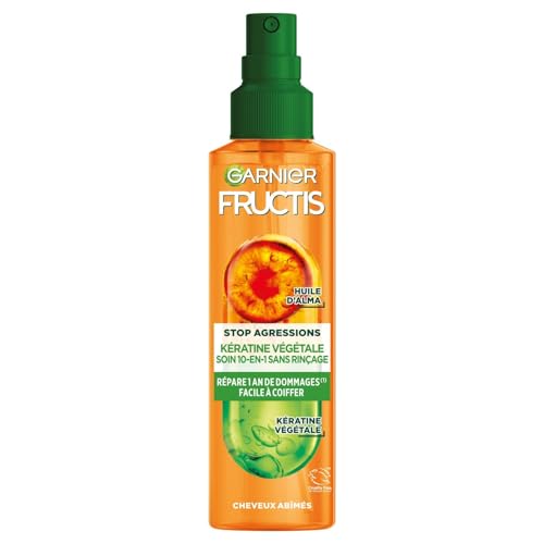FRUCTIS soin cheveux abîmés spray thermoprotecteur anti-casse démêlant sans rinçage lot de 3