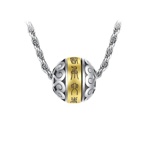 Collier tibétain bouddhiste fait main avec pendentif mantra zen