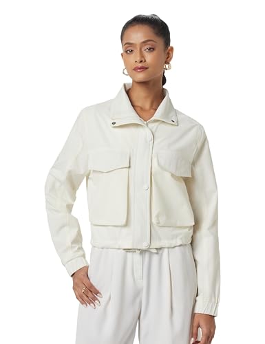 Image of Qube By Fort Collins Women's Faux Fur Regular Winter Puffer Jacket with Collar Stylish, Warm & Lightweight