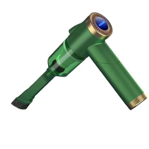 Aspiradora de Mano, Aspiradora Potente inalámbrica Recargable por USB de 9000 Pa con LED for Coche, hogar y Mascotas.(Green)