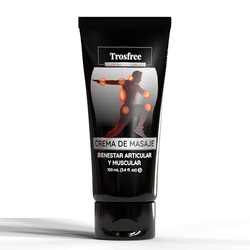 TROSFREE - Crema Antiinflamatoria sin Dolor Muscular 100ml - Arnica Crema Antiinflamatoria - Crema Dolores Musculares y Articulaciones - Crema Calentamiento Muscular - Crema de Arnica Antiinflamatoria