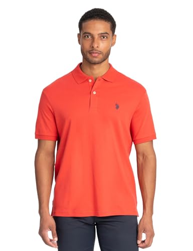 Polo Solide Interlock U.S. Polo Assn homme L au tissage premium