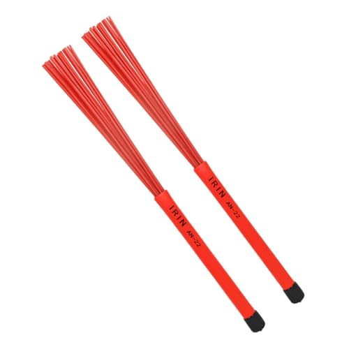 Hemoton Quality Drum Brush Accessories Wire Drum Brush for Practice Performance Set of 2