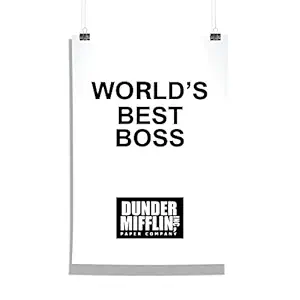 Epic Stuff - The Office - World's Best Boss Design A3 Wall Poster (Without Frame) - Best Gifts For The Office Fans/The Office Fandom/Great Accessory For Home & Decor