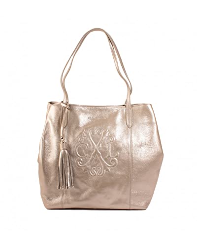 Christian Lacroix Sac Cabas en Cuir Relief 16 Champagne