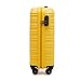 WITTCHEN Maleta Equipaje de Mano Equipaje de Cabina pequeña Trolley ABS Carcasa rígida 4 Ruedas giratorias Cerradura de combinación asa telescópica Groove Line Amarillo Ryanair Imagen de WITTCHEN Maleta Equipaje de Mano Equipaje de Cabina pequeña Trolley ABS Carcasa rígida 4 Ruedas giratorias Cerradura de combinación asa telescópica Groove Line Amarillo Ryanair