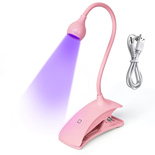 Quick Dry Uv Led Nail Lamp, Krofaue Gel Uv Nail Lamp 3W Gel Nail Dryer 10 Seconds Quick Dry Gooseneck Cure Light Lamp Clip Professional Nail Dryer For Gel Polish Curing Nail Tips Art Tools Accessories #TOP24