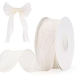 【Rubans Souple】Ce ruban en organza transparent souple se plie et se tord facilement pour créer des nœuds,des roses ou d'autres motifs complexes,vous permettant d'exprimer votre créativité sans se desserrer ni friser.