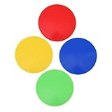 BESPORTBLE 4pcs Landmark Line Sign Pad Spot Markers for Boys and Girls Sports Colorful Floor Dots for Classroom Training