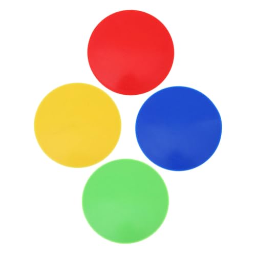 BESPORTBLE 4pcs Landmark Line Sign Pad Spot Markers for Boys and Girls Sports Colorful Floor Dots for Classroom Training