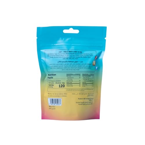 DRIP Freeze Dried Candy – Crunchy Skittles-Style Fruit Candy – Viral TikTok Snack – 60g Bag