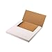 Wisaiboxl White Vinyl Record Mailers 12.8x12.8x1 inch LP Mailing Corrugated Cardboard Boxes, Easy Fold, Multi Depth Album Shipping Boxes with Fragile Stickers, 15 Pack