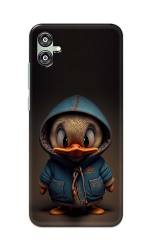 Image of PRINTFIDAA Printed Hard Back Cover Case for Samsung Galaxy M04 | F04 | A04e Back Cover (Animated Duck) -112
