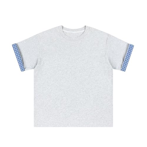T-shirt sport homme coupe ample et col rond en coton léger pour l'été