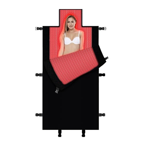 2025 New Dual Wavelength LED Beads 660nm&850nm Red Light Therapy Mat Full Body Used to Relieve Pain 73''x 33''