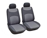 OPT.® Brand. Grey Color Fabric Cloth 2 Front Car Seat Covers Fit Nissan Altima Leaf Murano Note Rogu