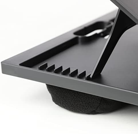 Halter Portable Lap Desk - Versatile Laptop Lap Desk with Cushion, with 8 Adjustable Angles, Anti Slip Strip, and Built-in Handles, Fits Up to 17 Inch Laptop Ipad or Tablet, 1 Piece