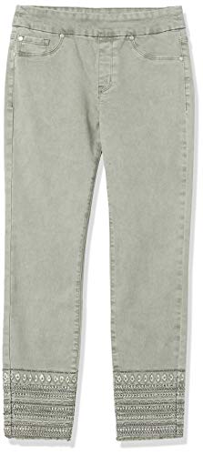 Tribal Women's Jegging Jean Pull on Ankle Embellished, Jungle
