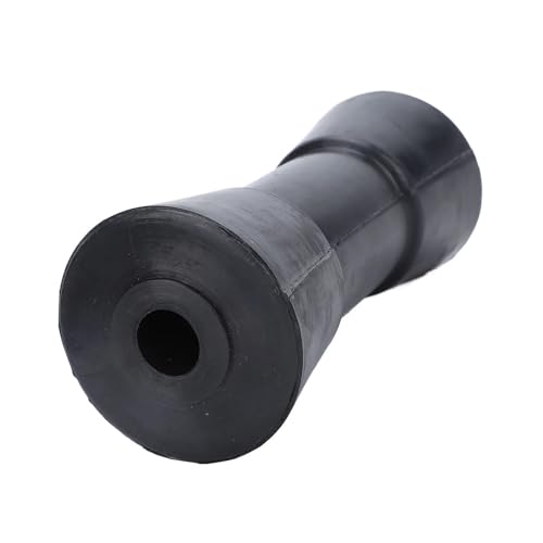 Rouleau de remorque de bateau noir robuste en PU de 6 pouces