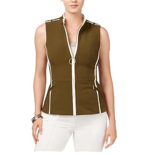 XOXO Juniors Embroidered Vest Olive XL