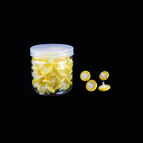 Image of 100 Count Syringe Filter, PES 13mm Diameter 0.22um Pore Size (Yellow) | PES Hydrofilic Membrane 13mm Diameter 0.22um Pore Size, Syringe Lab Filters, Non Sterile Filtration (Yellow)
